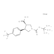 (3S,4R)-1-(tert-butoxycarbonyl)-4-(4-(trifluoromethyl)phenyl)pyrrolidine-3-carboxylic acid 955137-85